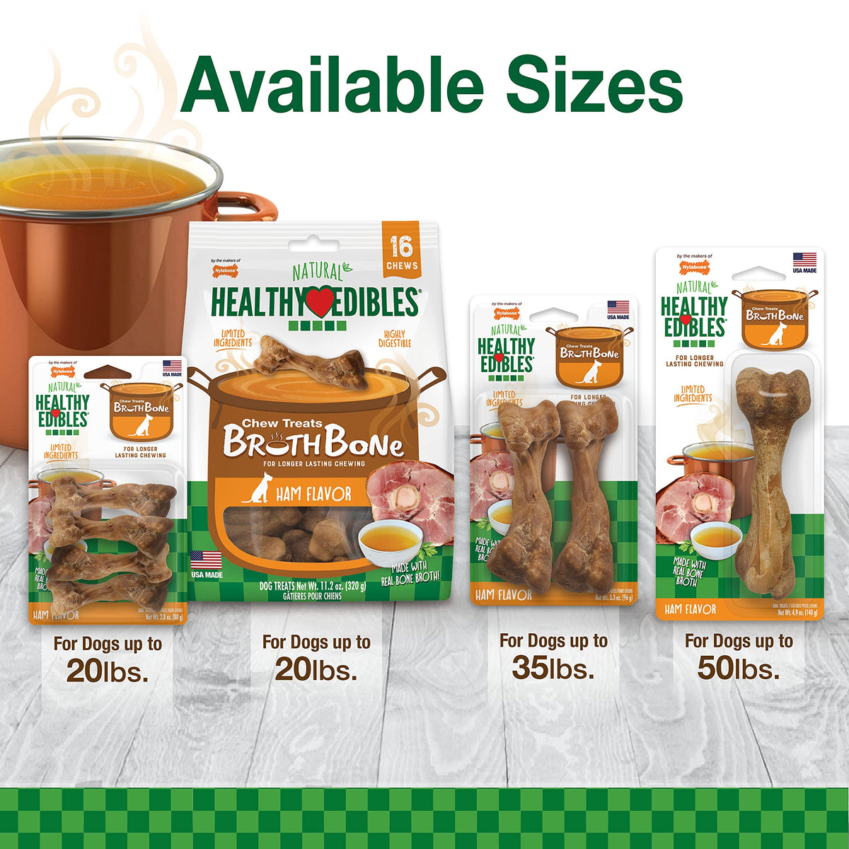 Ham Flavor Small Dog Treats 16 Count E78496